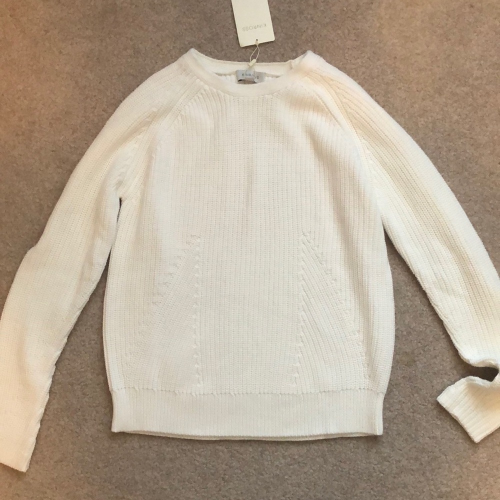 KINROSS White Crewneck Sweater